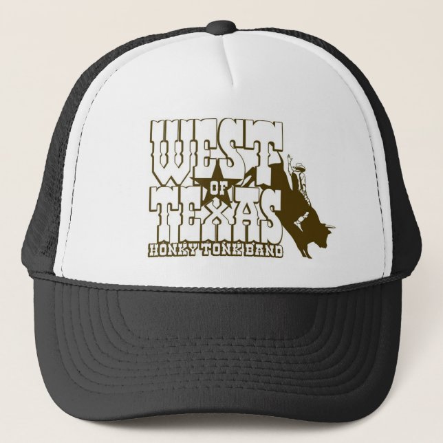 West of Texas Bull Rider Trucker Hat (Front)