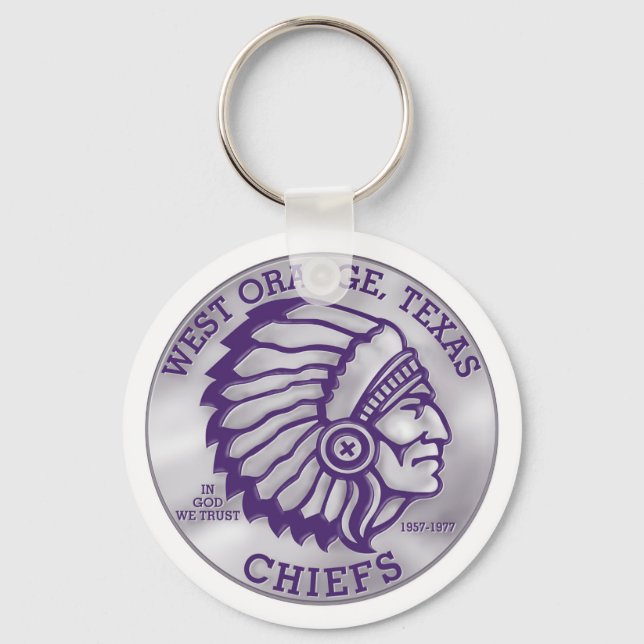 WEST ORANGE CHIEFS KEY CHAIN SMALL (Front)