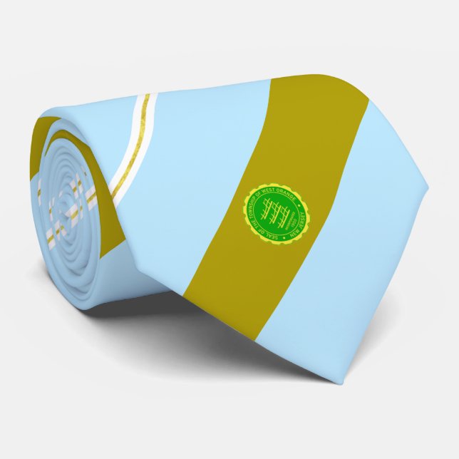 West Orange (New Jersey) city flag Neck Tie (Rolled)