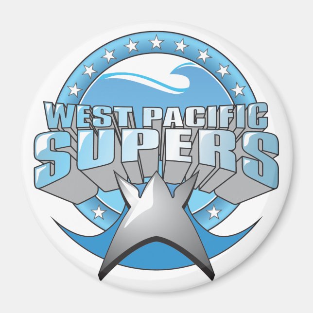 West Pacific Supers magnet (Front)