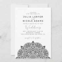 West Pacific Variant Oval Classic Mandala Wedding