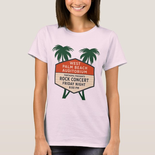 West Palm Beach Auditorium Marquee Concert Shirt (Front)