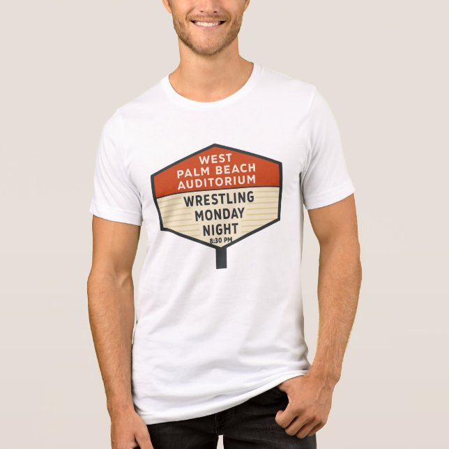 West Palm Beach Auditorium Marquee Wrestling Shirt (Front)