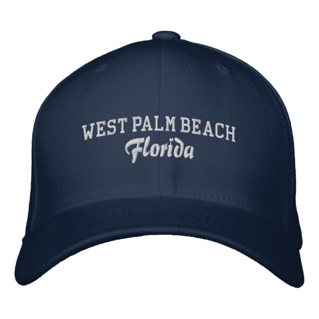 West Palm Beach Embroidered Baseball Hat (Front)