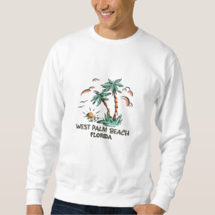 West Palm Beach-Florida-Colourful Sunset Sweatshirt