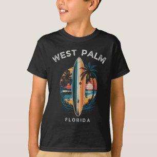 West Palm Beach Florida Men Women Surfing T-Shirt
