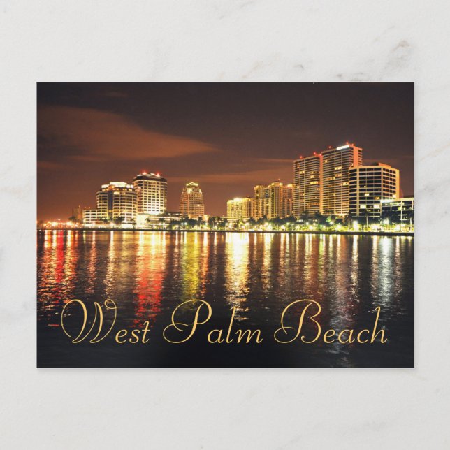 West Palm Beach, Florida, U.S.A. Postcard (Front)