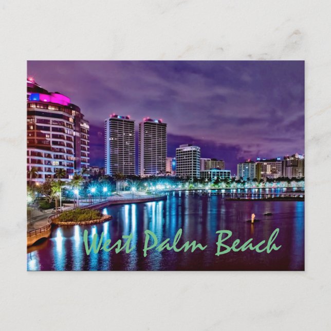 West Palm Beach, Florida, USA Postcard (Front)
