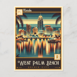 West Palm Beach, Florida Vintage Postcard