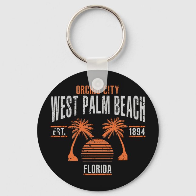 West Palm Beach Key Ring (Front)