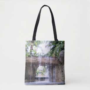 West Palm Beach Tropical Waterfall Tote Design Bag