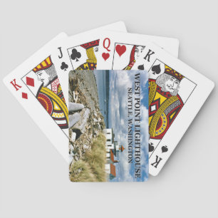 West Point Lighthouse, Seattle Washington Playing Cards