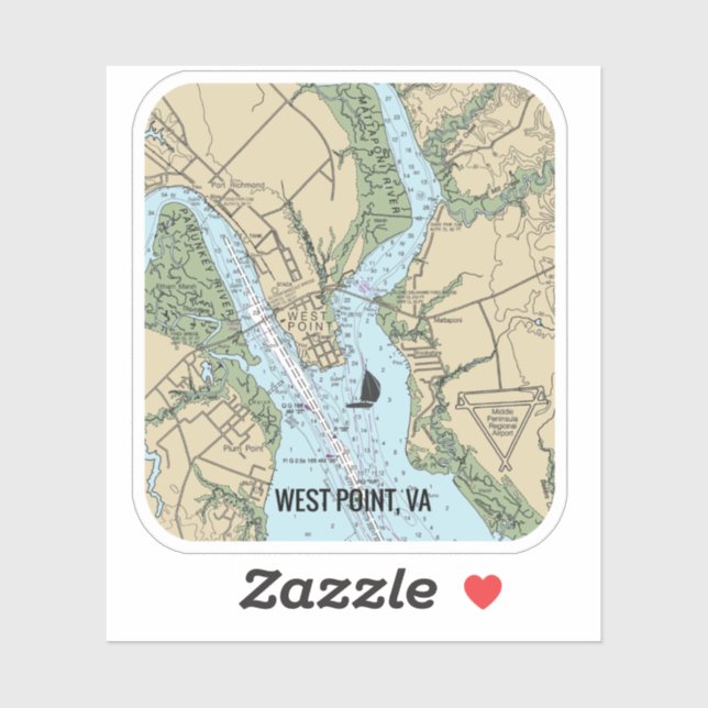 West Point Virginia Chart (Sheet)