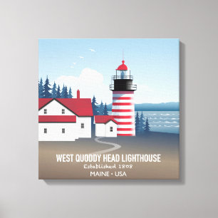 West Quoddy Head Lighthouse Canvas Print