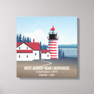 West Quoddy Head Lighthouse Canvas Print
