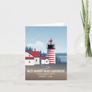 West Quoddy Head Lighthouse Card