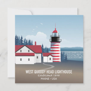 West Quoddy Head Lighthouse Card