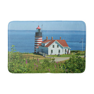 West Quoddy Head Lighthouse, Maine Bath Mat