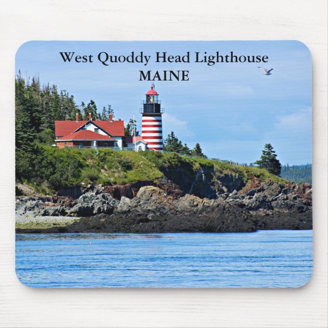 West Quoddy Head Lighthouse, Maine Mousepad (Front)