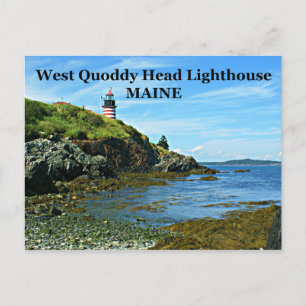 West Quoddy Head Lighthouse, Maine Postcard