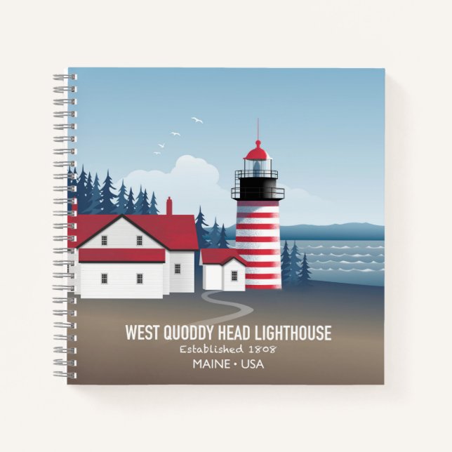 West Quoddy Head Lighthouse Notebook (Front)
