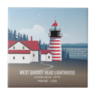 West Quoddy Head Lighthouse Tile