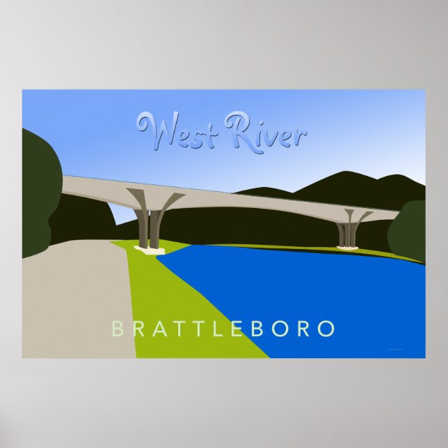 West River - Brattleboro, VT Poster (Front)