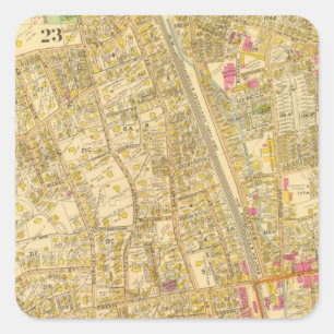West Roxbury, Massachusetts 3 Square Sticker