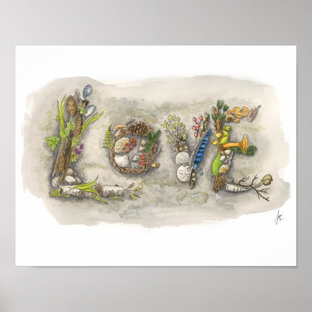 West Seattle Lincoln Park "Love Rock" poster (Front)