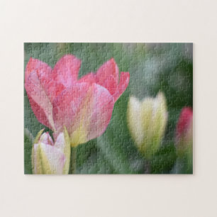 West Side Community Garden Tulips New York City Jigsaw Puzzle