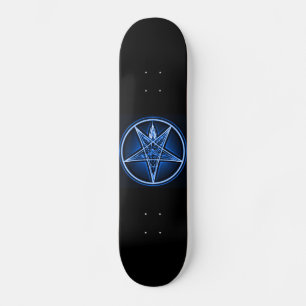 West Side Witch Deck - Baphomet Metallic Blue Deck Skateboard