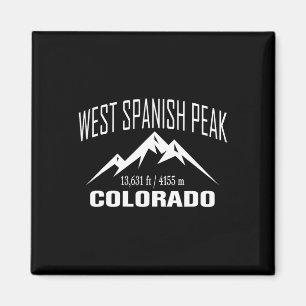 West Spanish Peak Colorado Climbing Summit Club Ou Magnet