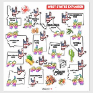 West States Explorer — Educational Sticker