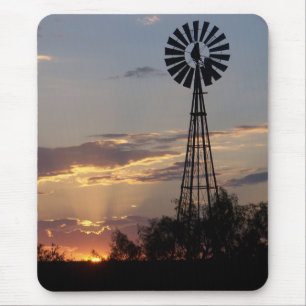 West Texas Windmill Mouse Pad