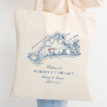 West Tisbury MA Wedding Favour Welcome Tote Bag<br><div class="desc">Delight your guests with this elegant navy blue Martha’s Vineyard map-themed wedding welcome tote bag. Perfect for a West Tisbury celebration, it’s ideal for holding thoughtful favours, snacks, and weekend essentials. Whether your wedding is at The Lambert's Cove Inn, Allen Farm, or The Grange Hall, this tote adds a stylish...</div>