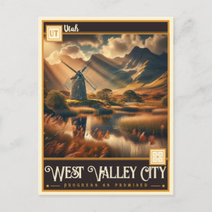 West Valley City, Utah Vintage Postcard