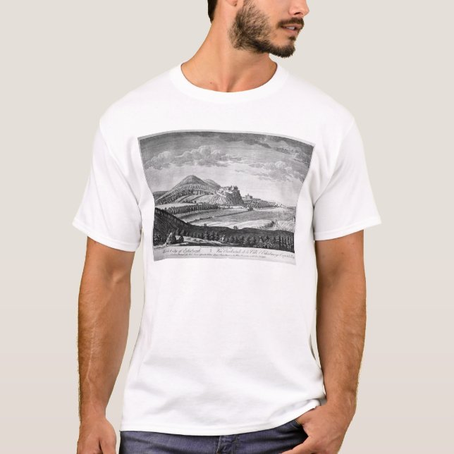 West View of the City of Edinburgh, 1753 T-Shirt (Front)