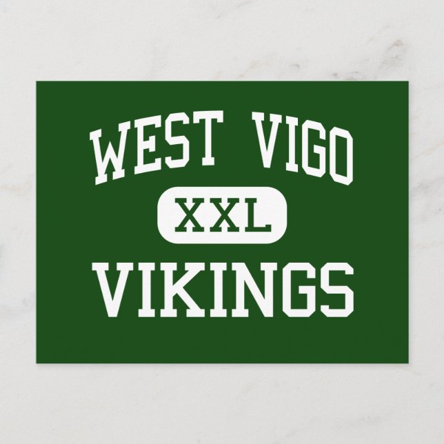 West Vigo - Vikings - High - West Terre Haute Postcard (Front)