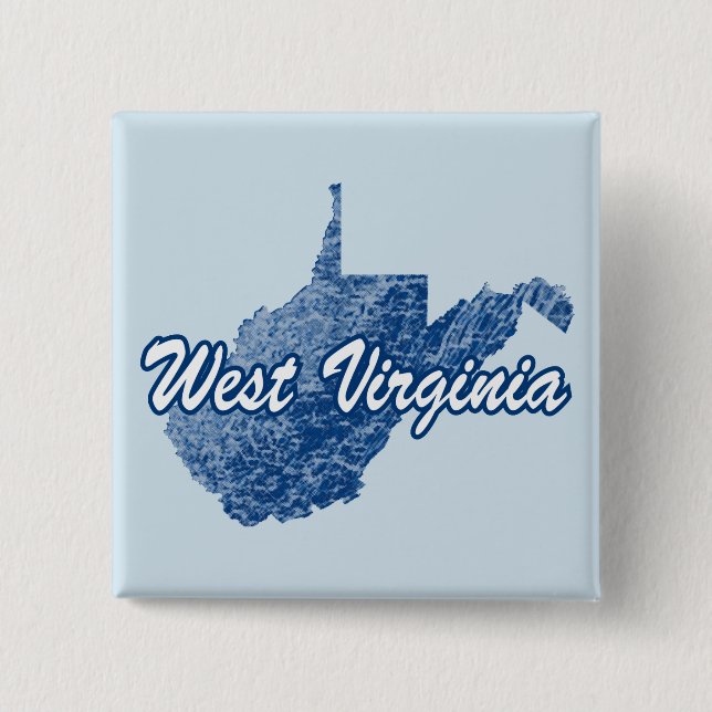 West Virginia 15 Cm Square Badge (Front)