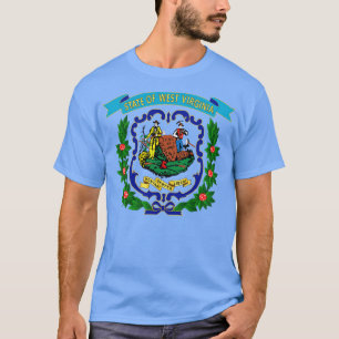 West Virginia 1863 Blue Gold X T-Shirt