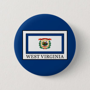 West Virginia 6 Cm Round Badge