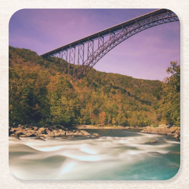 West Virginia, Babcock State Park Square Paper Coaster (Front)