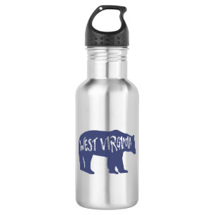 West Virginia Bear 532 Ml Water Bottle