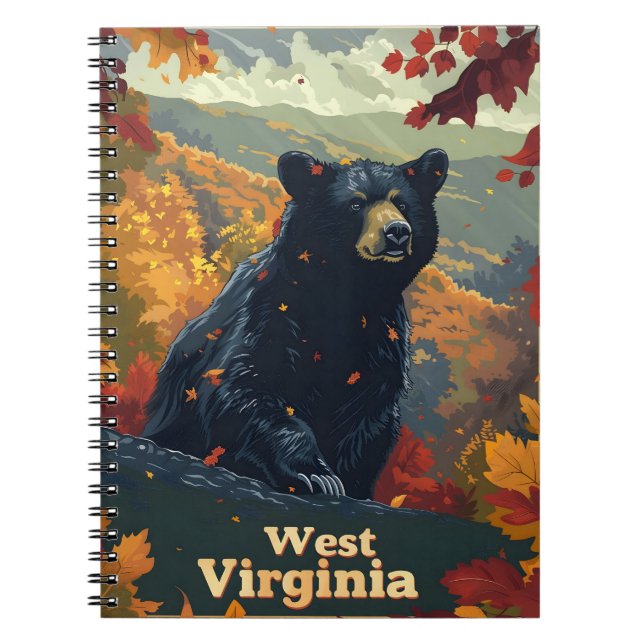 West Virginia Black Bear Notebook (Front)