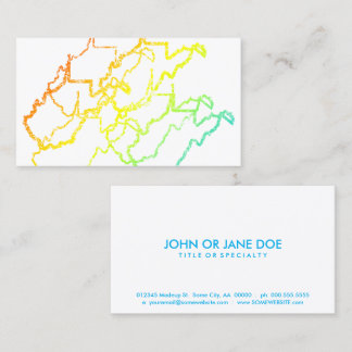 west virginia chill blur business card