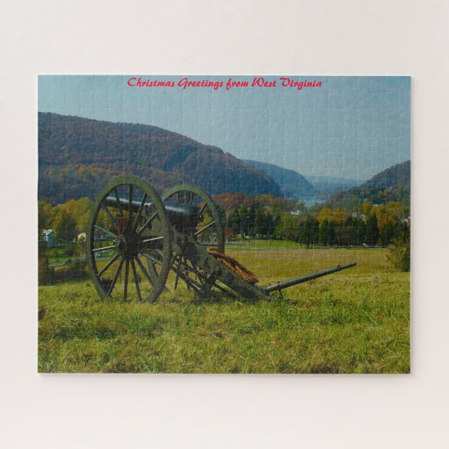 West Virginia. Christmas Greetings Jigsaw Puzzle (Horizontal)