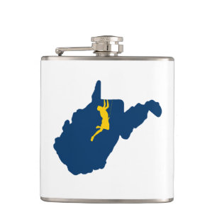 West Virginia Climbing Hip Flask