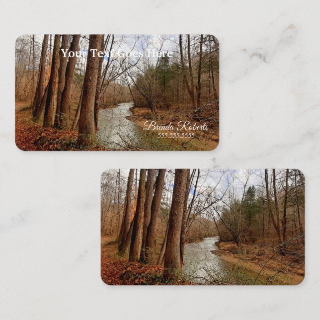 West Virginia Creek Photography Business Cards (Front/Back)