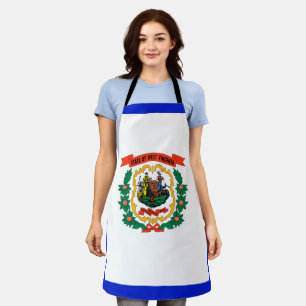 West Virginia flag Apron