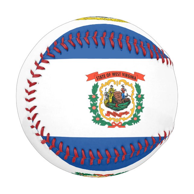 West Virginia flag Baseball (Front Left)